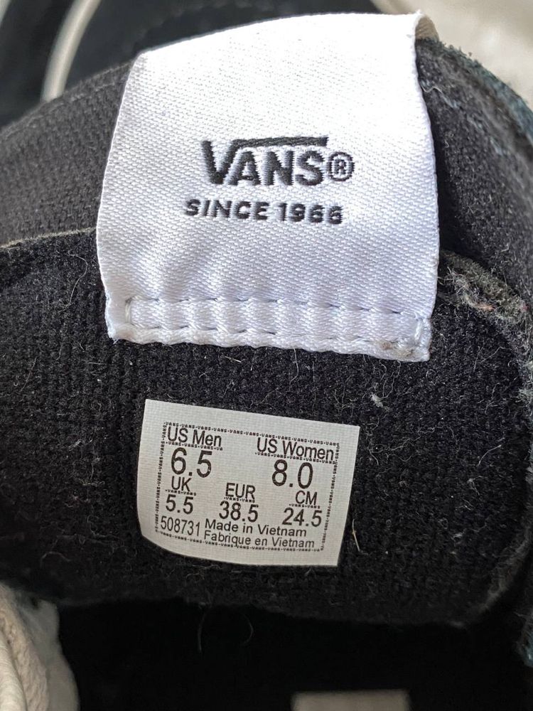 Високі кеди Vans 39 розмір