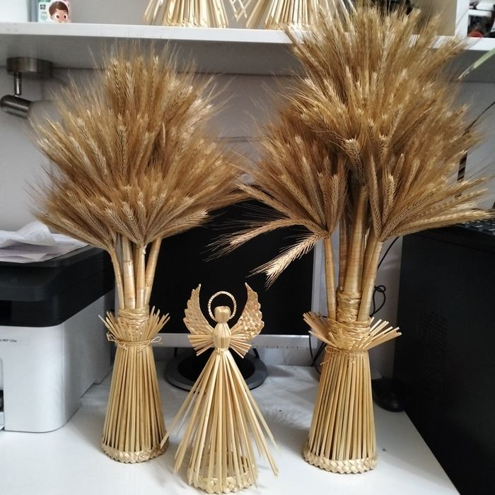 Дідух, ангел, павук, зірка солома подарунок