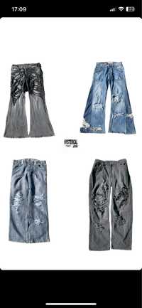 Opium punk pants distressed hysterical riot