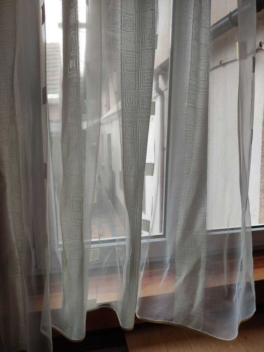 Firana ecru 170 cm x 160 cm