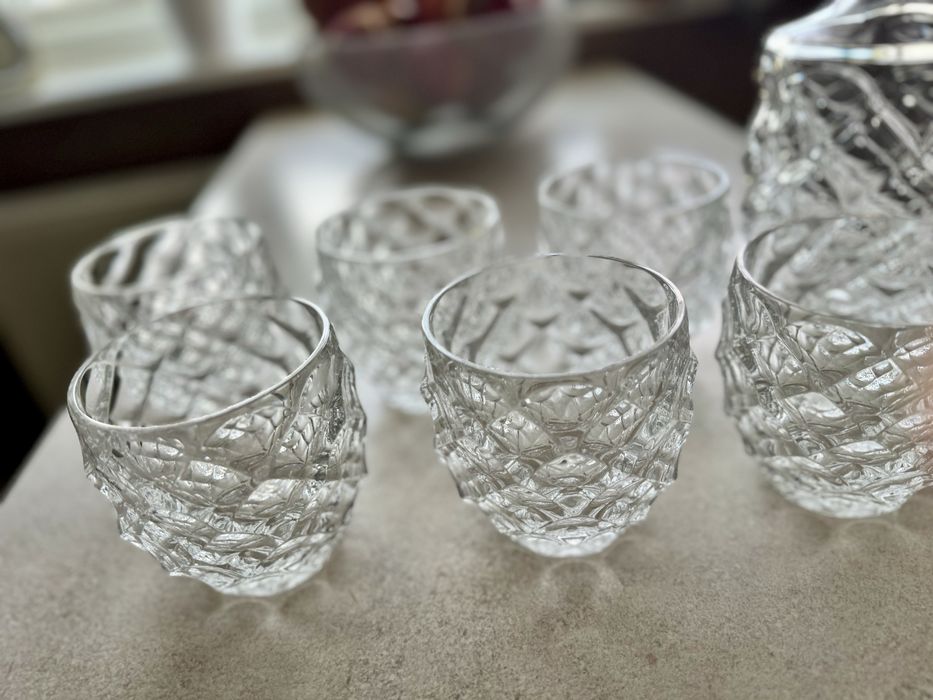 Zestaw Karafka + 6 Szklanek Do Whisky Morris Aurum Crystal Bohemia