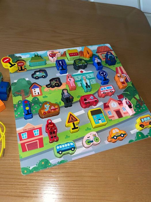 Игрушки сортер деревянный  пазлы деревянные фигурки сенсорные мячики