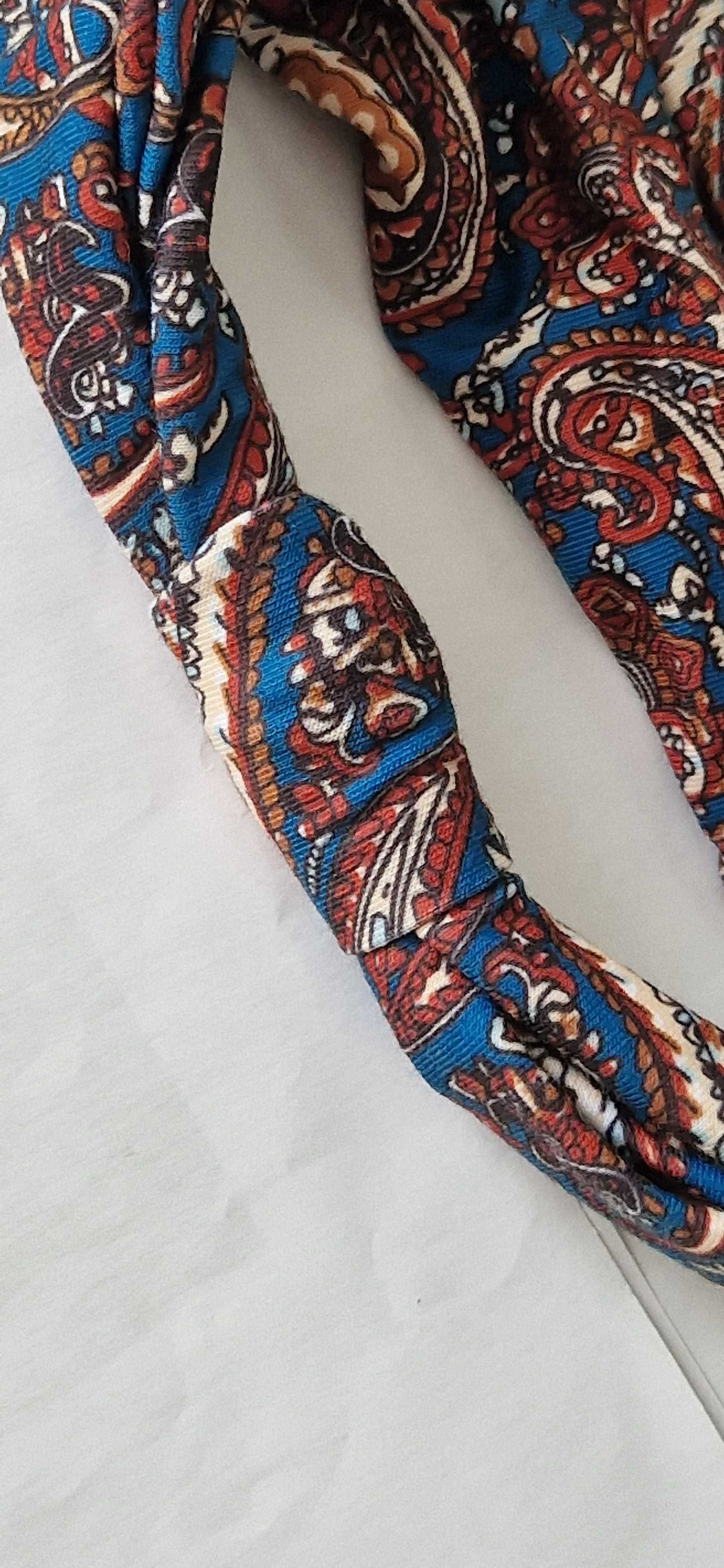 Opaska z materiału w stylu retro, wzór 4, nowa, vintage