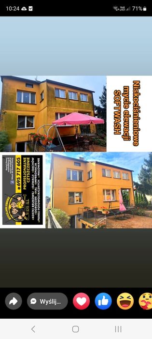 Mycie kostki brukowej elewacji dachów malowanie impregnac czyszczenie