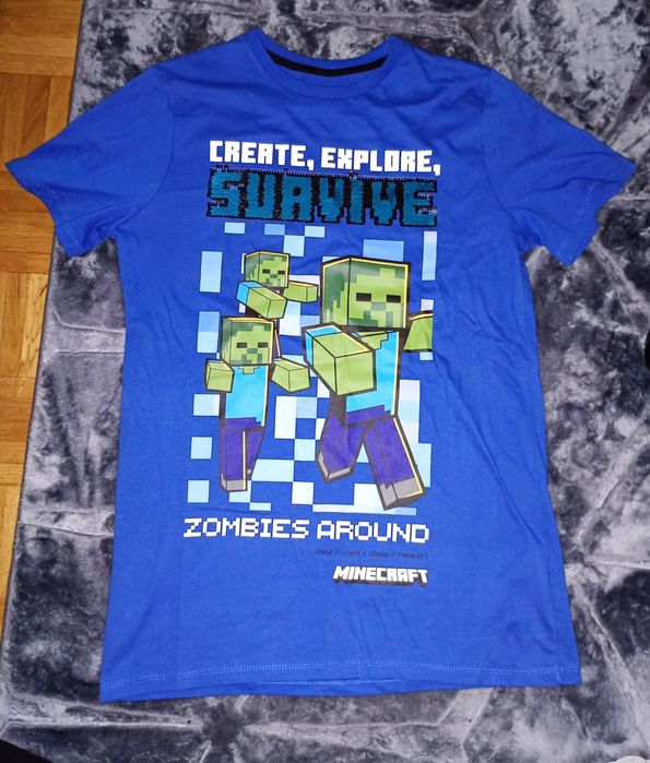 Bluzka bluzeczka koszulka na krótki rękaw Minecraft
