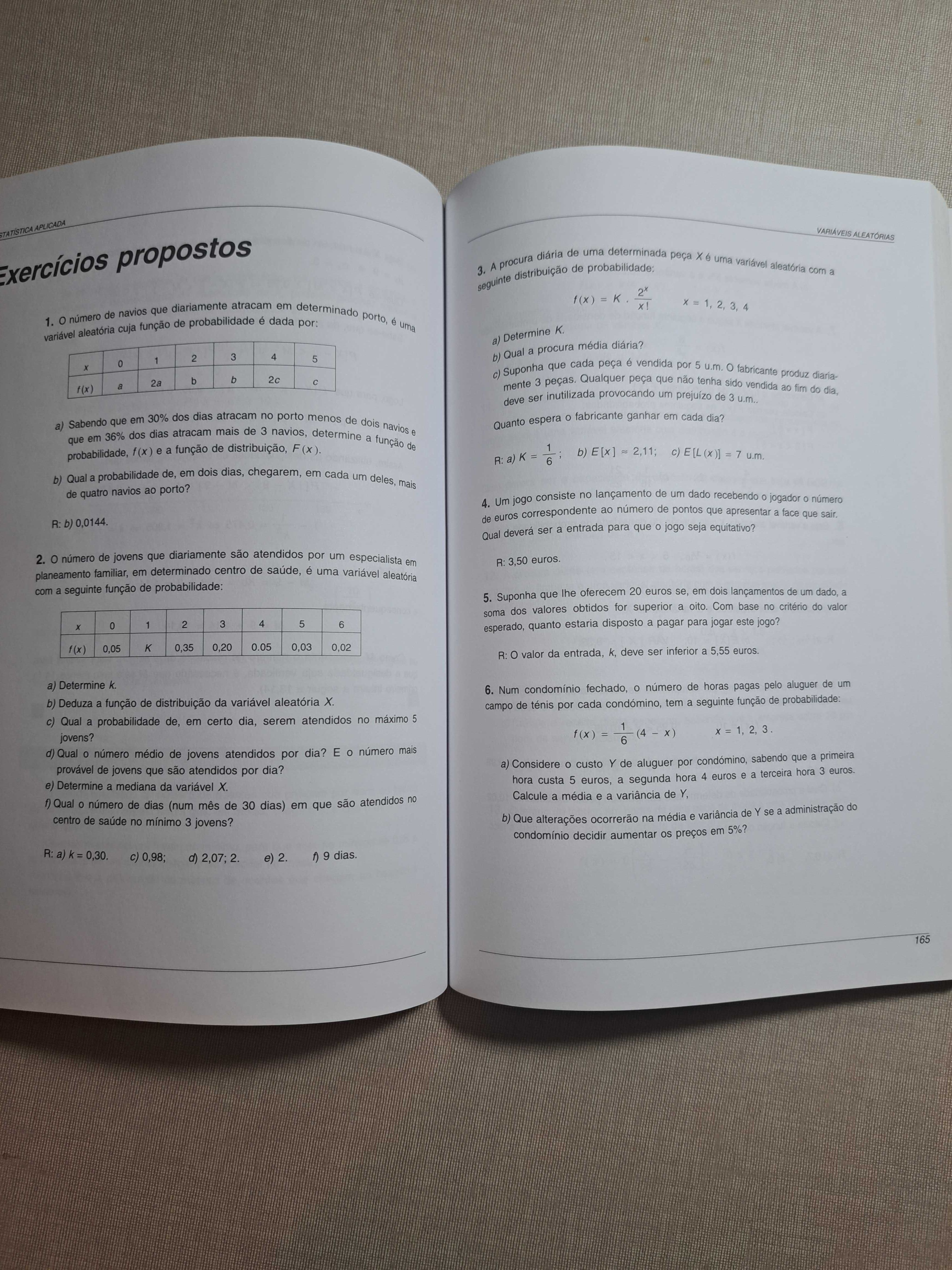 Livro 1 Estatística Aplicada – Como Novo – Envio Rápido!