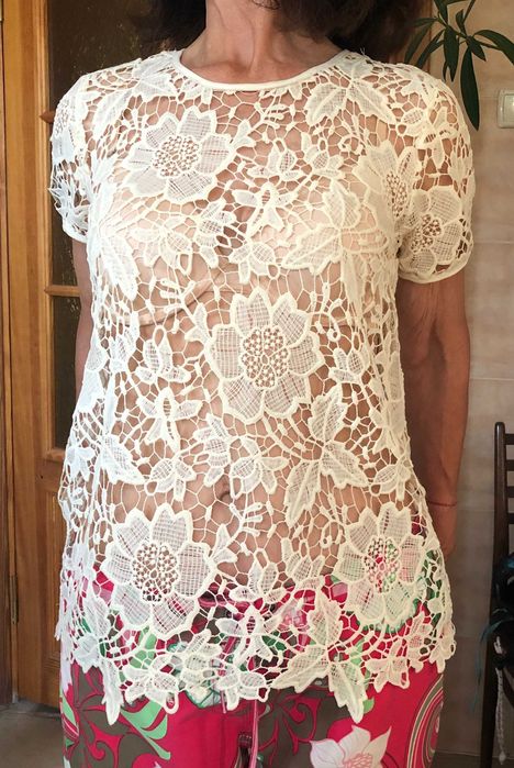 Кофточка гипюровая