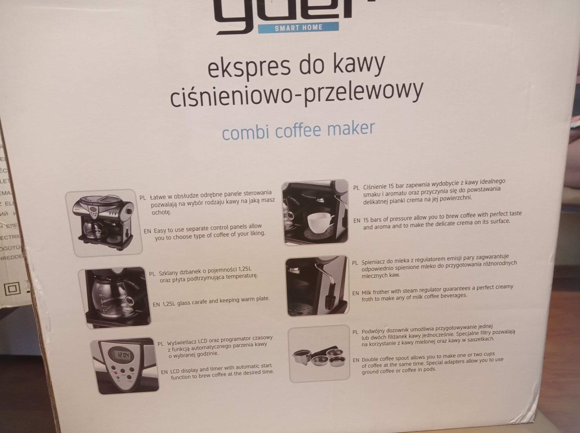 Ekspres do kawy YOER doppio CCM01BK