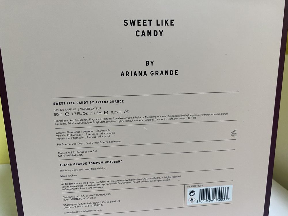 Ariana Grande Sweet like Candy coffret *raro*