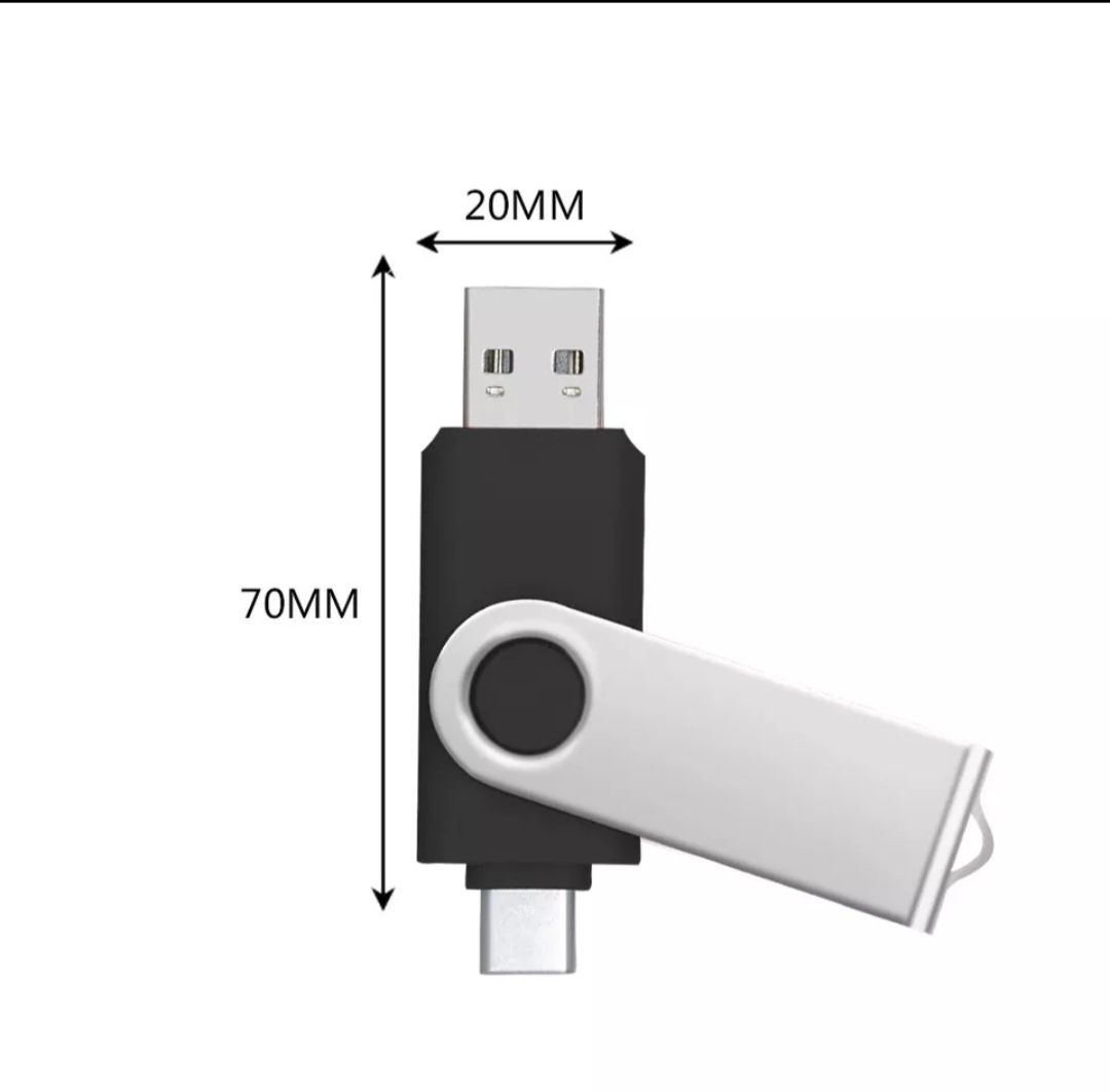 Флешка, карта пам'яті type-c 64 гіг 2 в 1