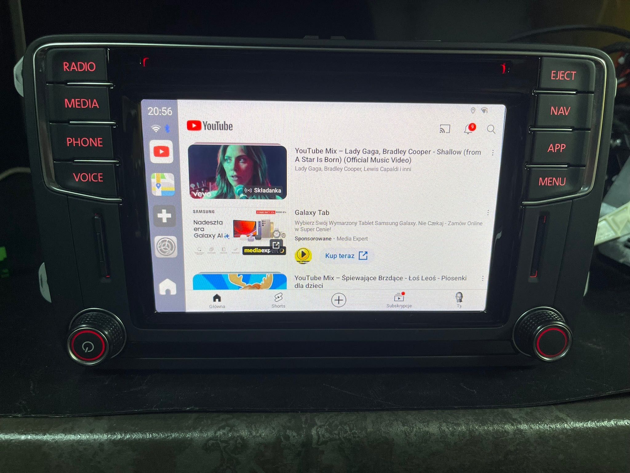VW Radio Discovery PQ DAB cyfrowe radio Nawigacja wersja G
