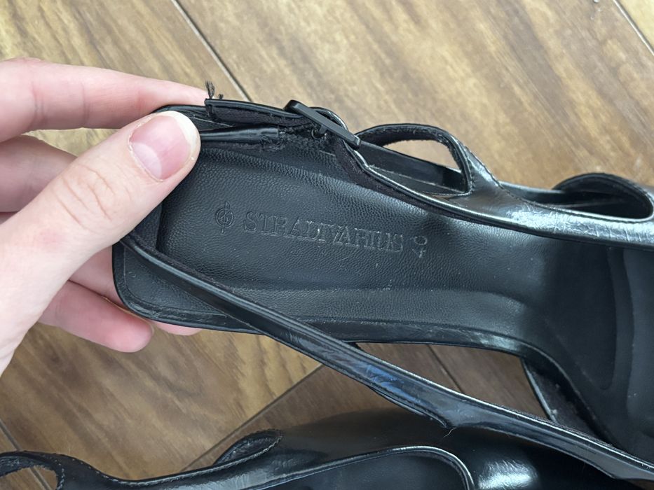 czółenka buty na niskim obcasie