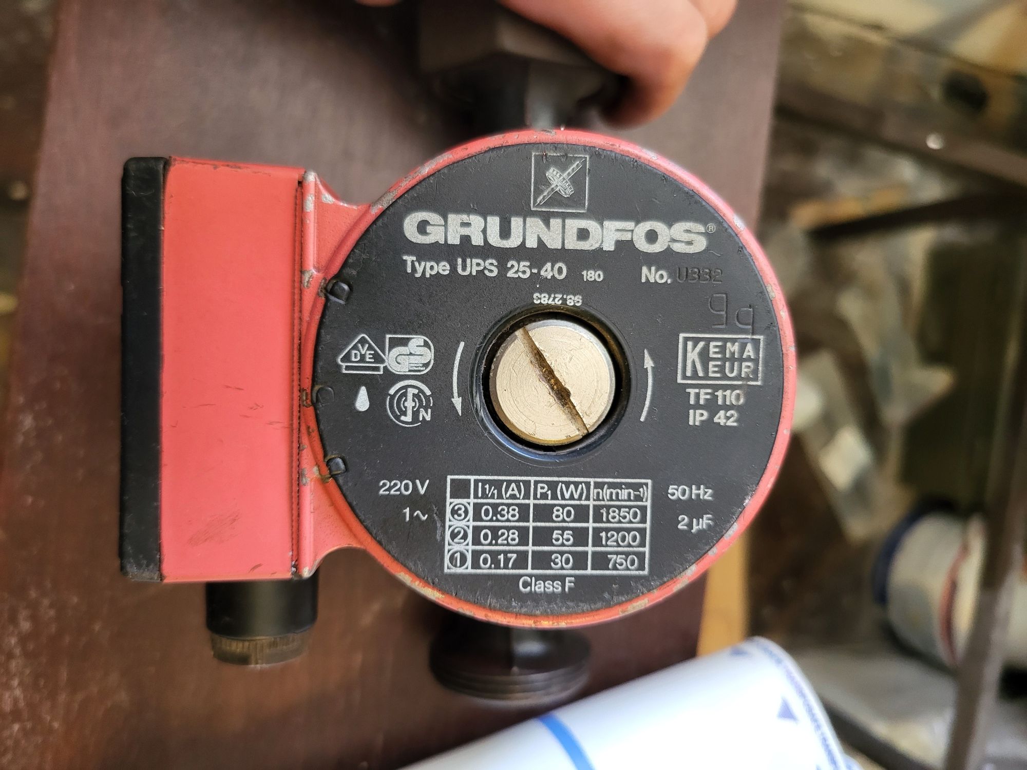 Pompa obiegowa Grundfos, regulacja mocy przeplywu