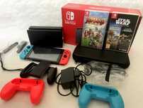 Nintendo Switch HAC-001 Duży zestaw z grami.