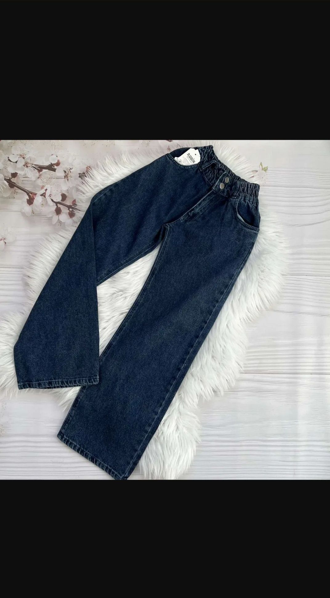 Широкі джинси кюлоти палаццо для дівчинки