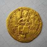 Уникальная золотая монета средневековая Византия. Gold rare coin.