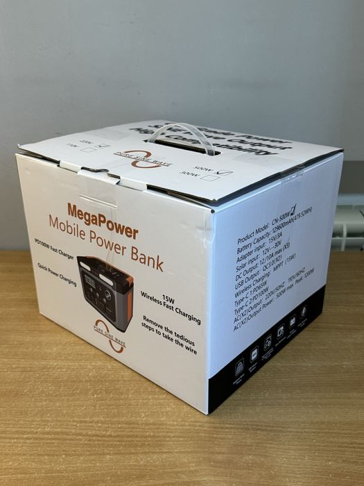 Зарядна станція 500W 480Wh (як EcoFlow RIVER 2 Max, Anker 535)