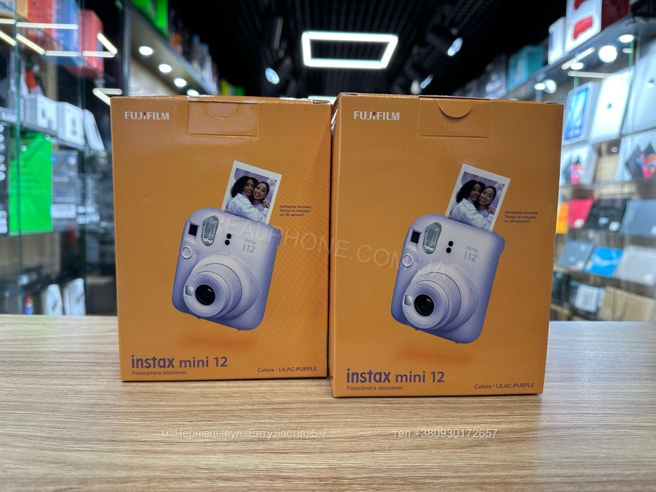 Фотокамера миттєвого друку Fujifilm Instax Mini 12 Lilac Purple
