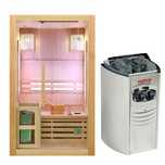 Sauna domowa sucha + panele solne z piecem GN-EA2 120x105x200cm