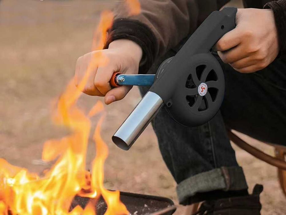 Dmuchawa ręczna do rozpalania ogniska grilla