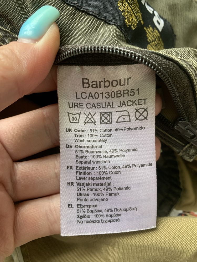 Barbour lekka stylowa  woskowana  kurtka damska