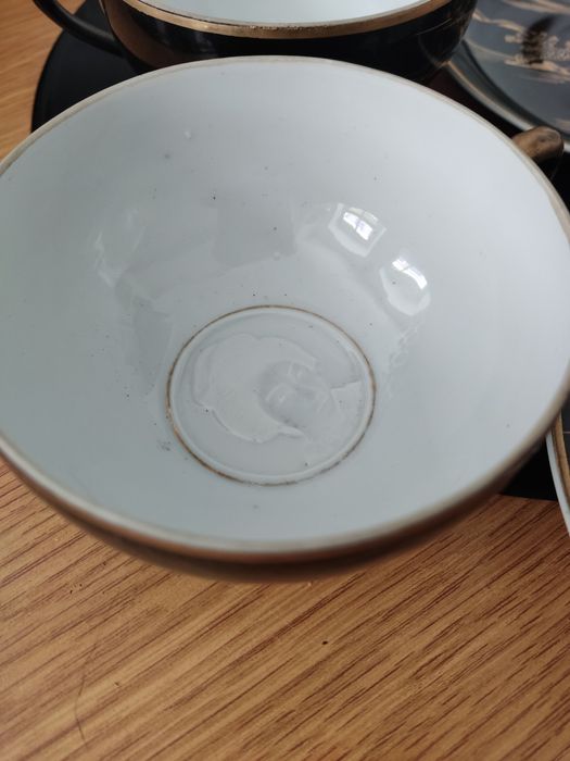 Soko China 2 filiżanki ręcznie malowane