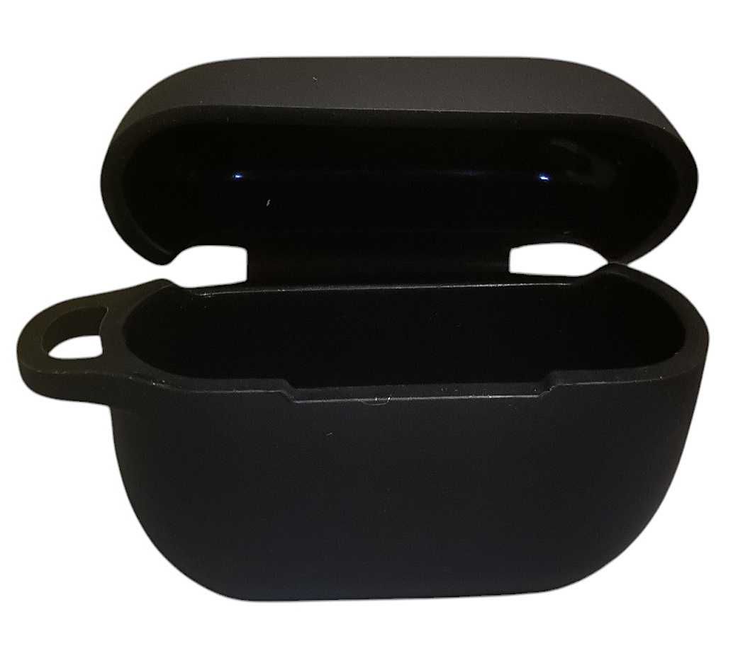 Etui AirPods pro 1 AirPods pro 2 wersja black silikon + karabińczyk