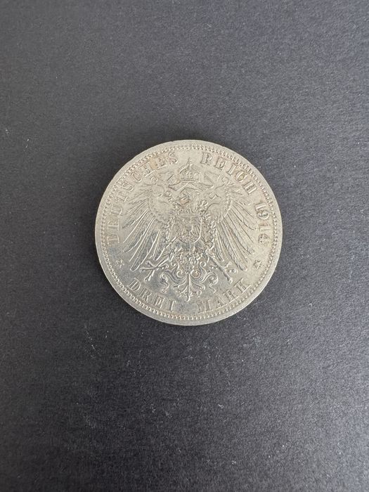 Prusy, Wilhelm II, 3 marki 1914 A, mundur