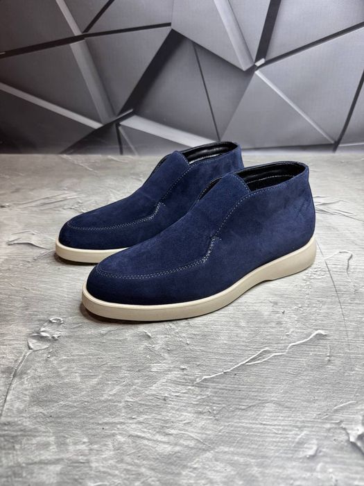 Ботинки Зимние замшевые мужские LORO PIANA! Премиум Замша+БАЙКА!