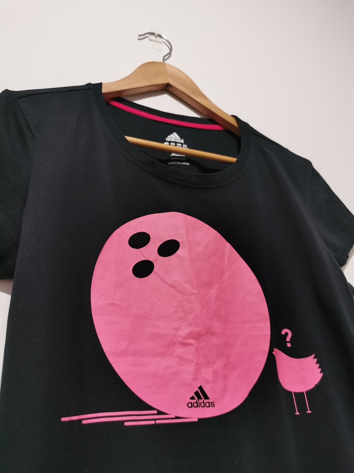 Adidas t-shirt koszulka krótki rękaw sportowa logowana damska M