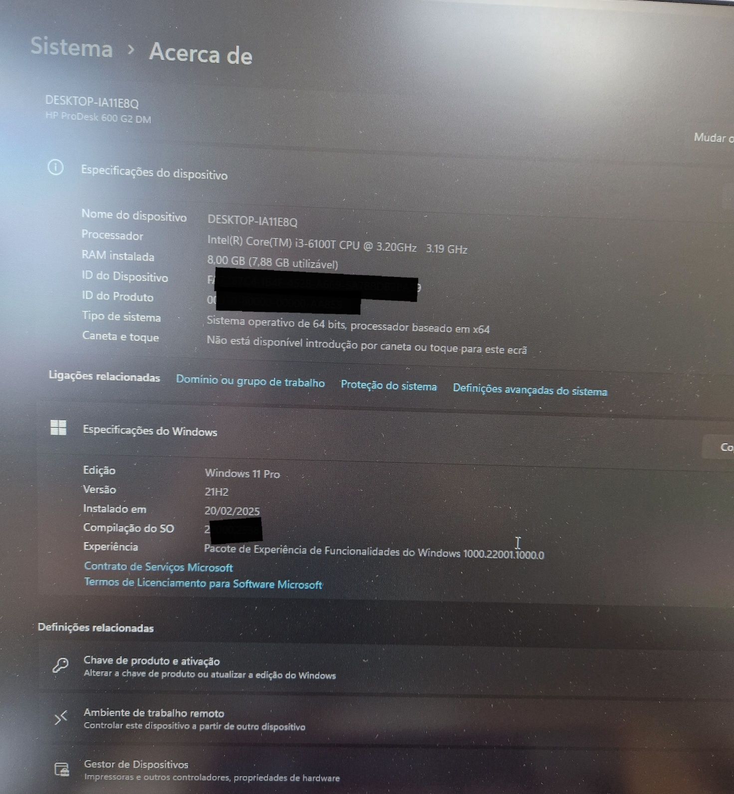 Hp prodesk 600 g2 mini pc