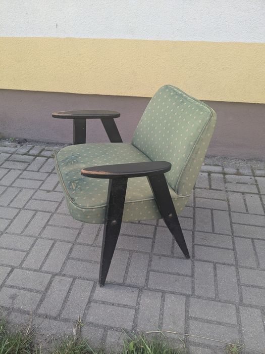 Fotel stary PTL model 366 projekt Chierowski