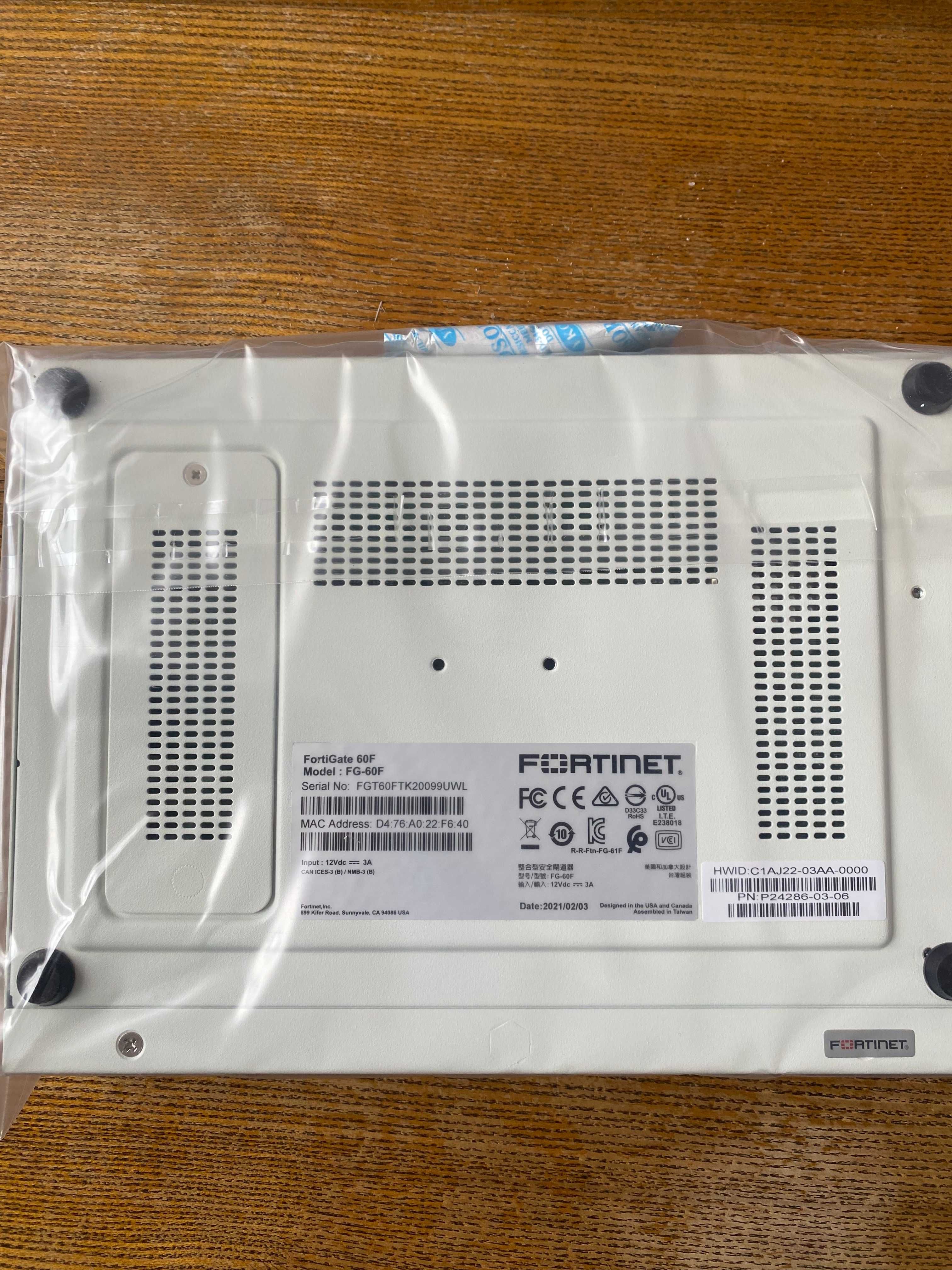 Fortinet FG-60F Міжмережевий екран. Новий. Повна комплектація.