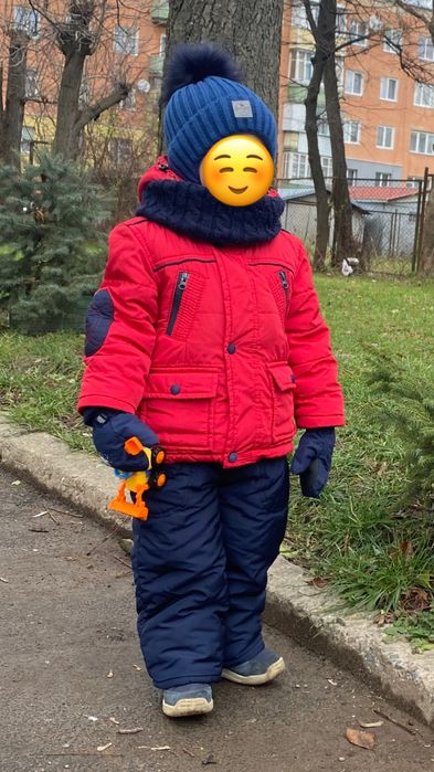 Зимовий роздільний комбінезон 98 куртка і напівкомбінезон + ПОДАРУНОК