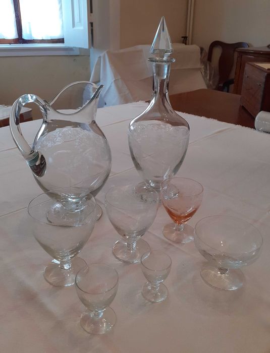 Serviço de copos vintage
