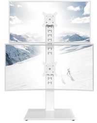 Regulowany uchwyt na dwa monitory HEMUDU 13-34'' kolor biały