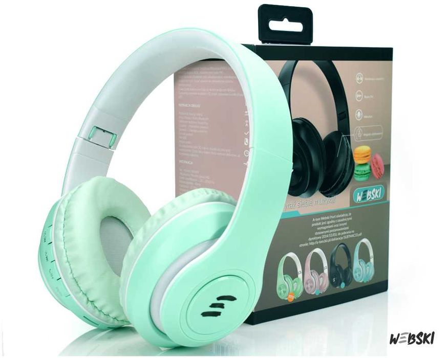 Bezprzewodowe słuchawki z radiem do smartfona tabletu