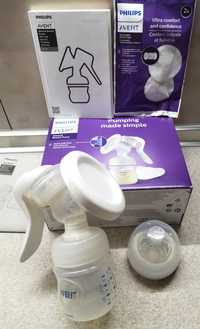 Молокоотсос Philips Avent ручной с бутылочкой