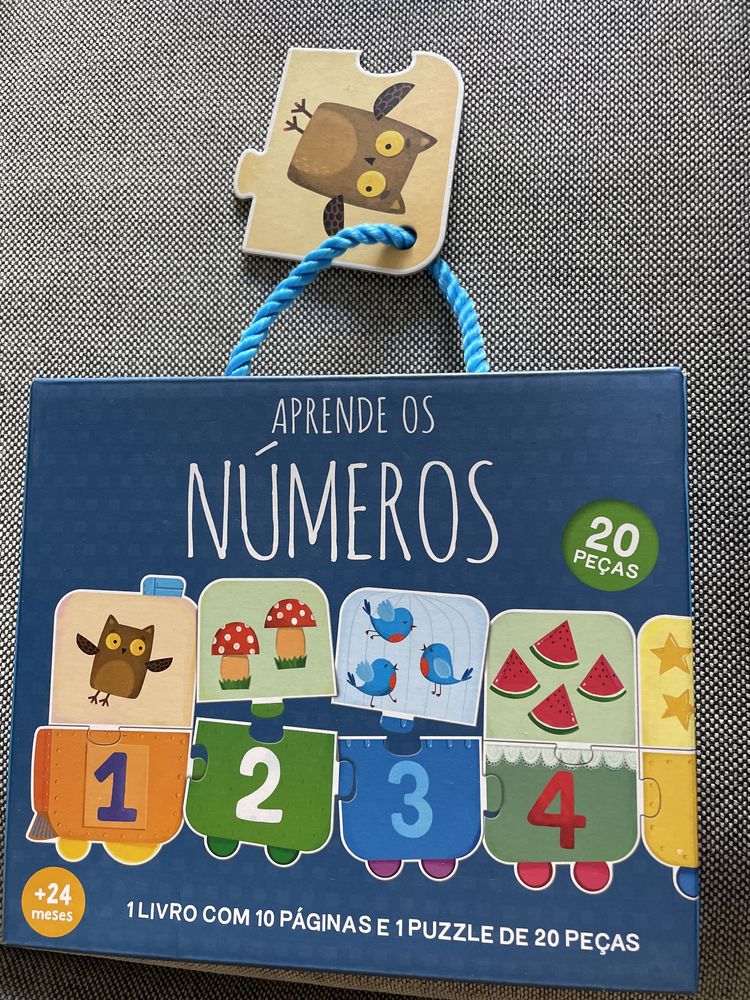 Puzzle aprende com os números. 20 peças