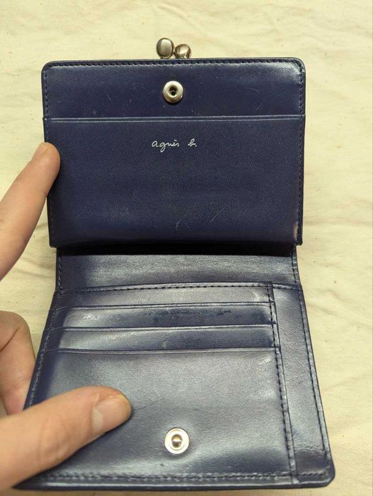 Оригинальный кожаный кошелёк Agnes B. Voyage с двойной застежкой