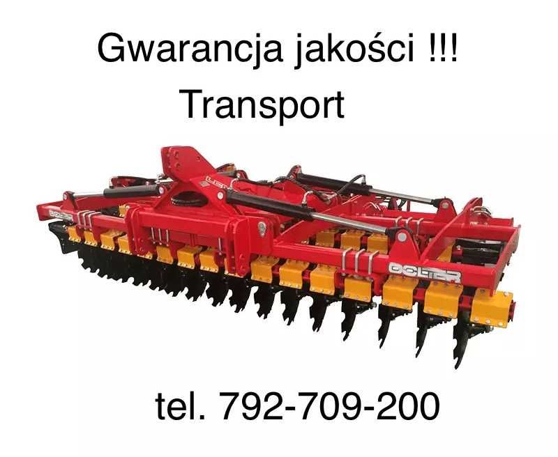 Brona talerzowa składana hydraulicznie LEMTECH 4metry agregat głębosz