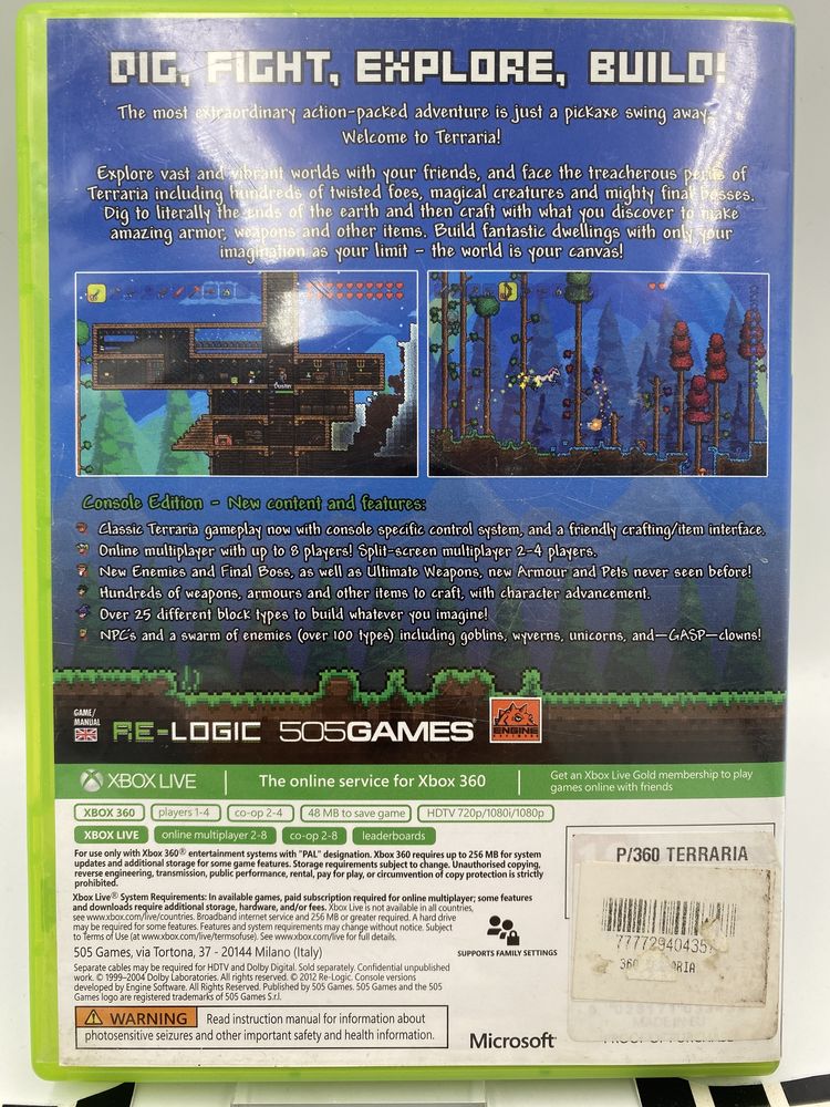 Terraria Xbox 360 Gwarancja