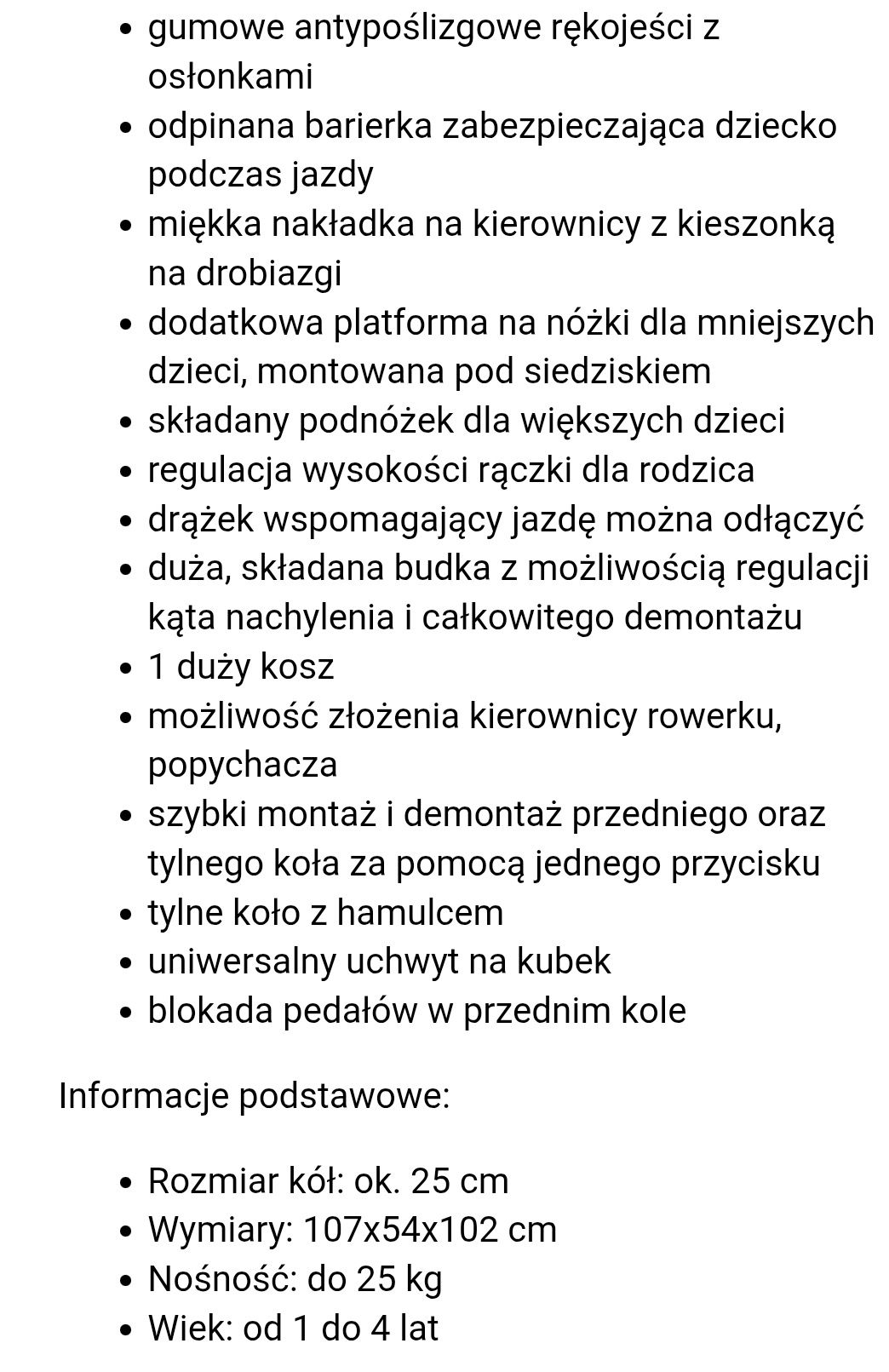Rowerek trójkołowy