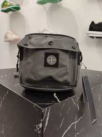 Сумка STONE ISLAND 90270 Mussola Gommata Canvas Print Belt Bag Grey