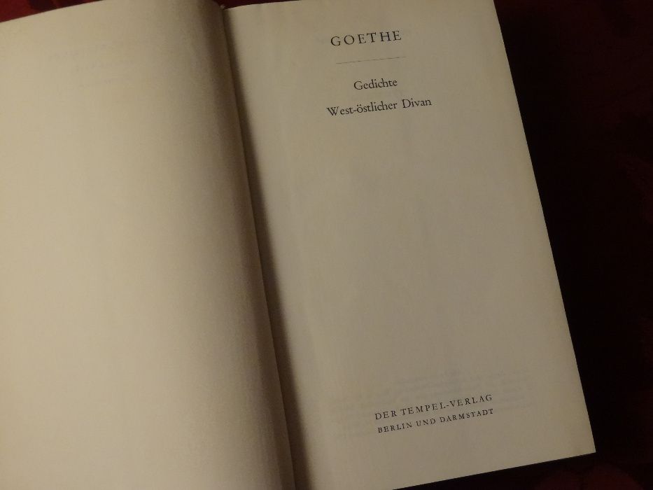 GŒTHE, J. W. – Obra Completa ∟ 8 Volumes l 1967