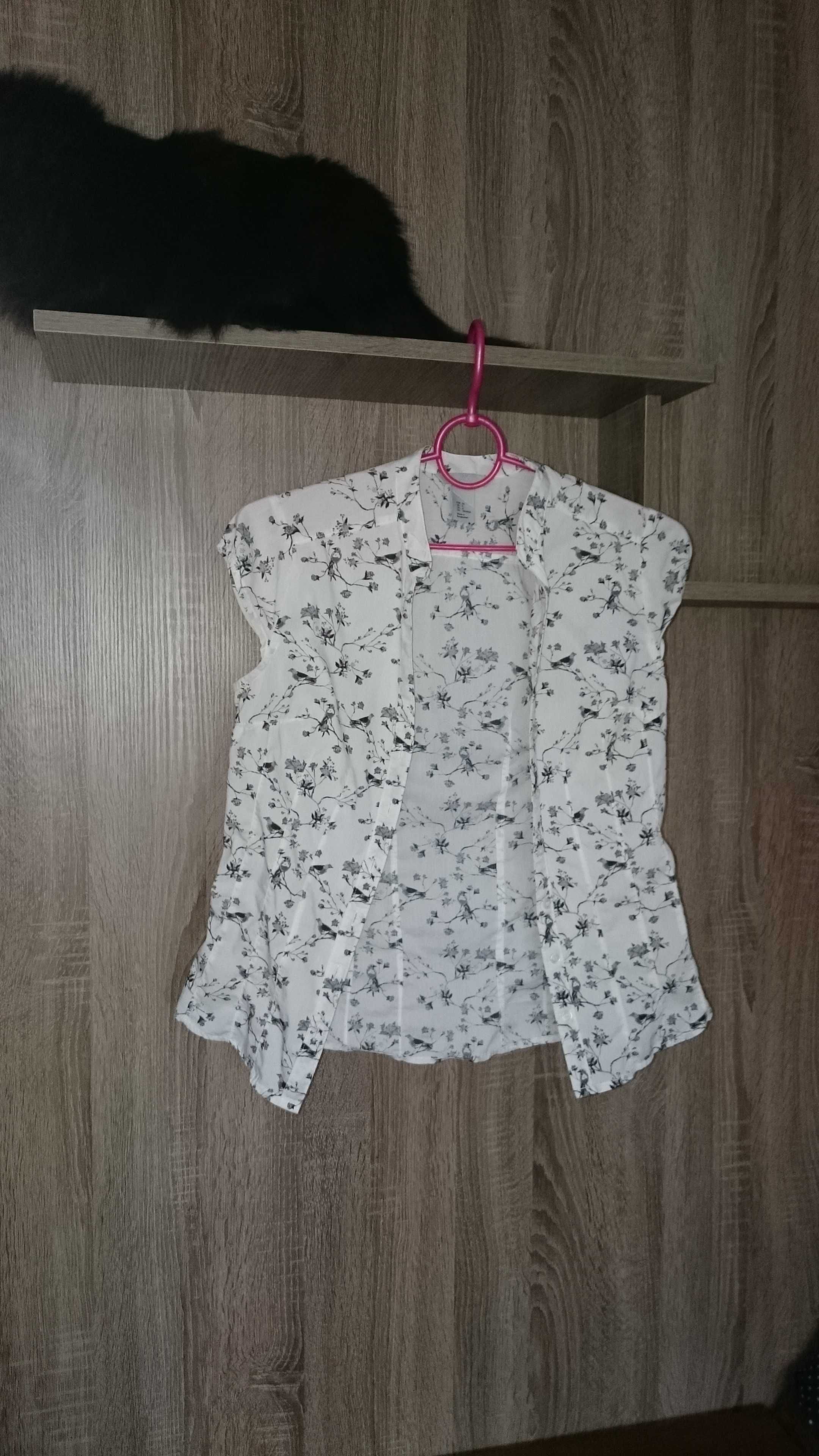 Блузка H&M белая школьная для девочки рост 160