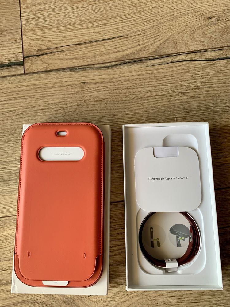 Etui Futerał Leather Apple z MagSafe iPhone 12 Pro Max Różowy