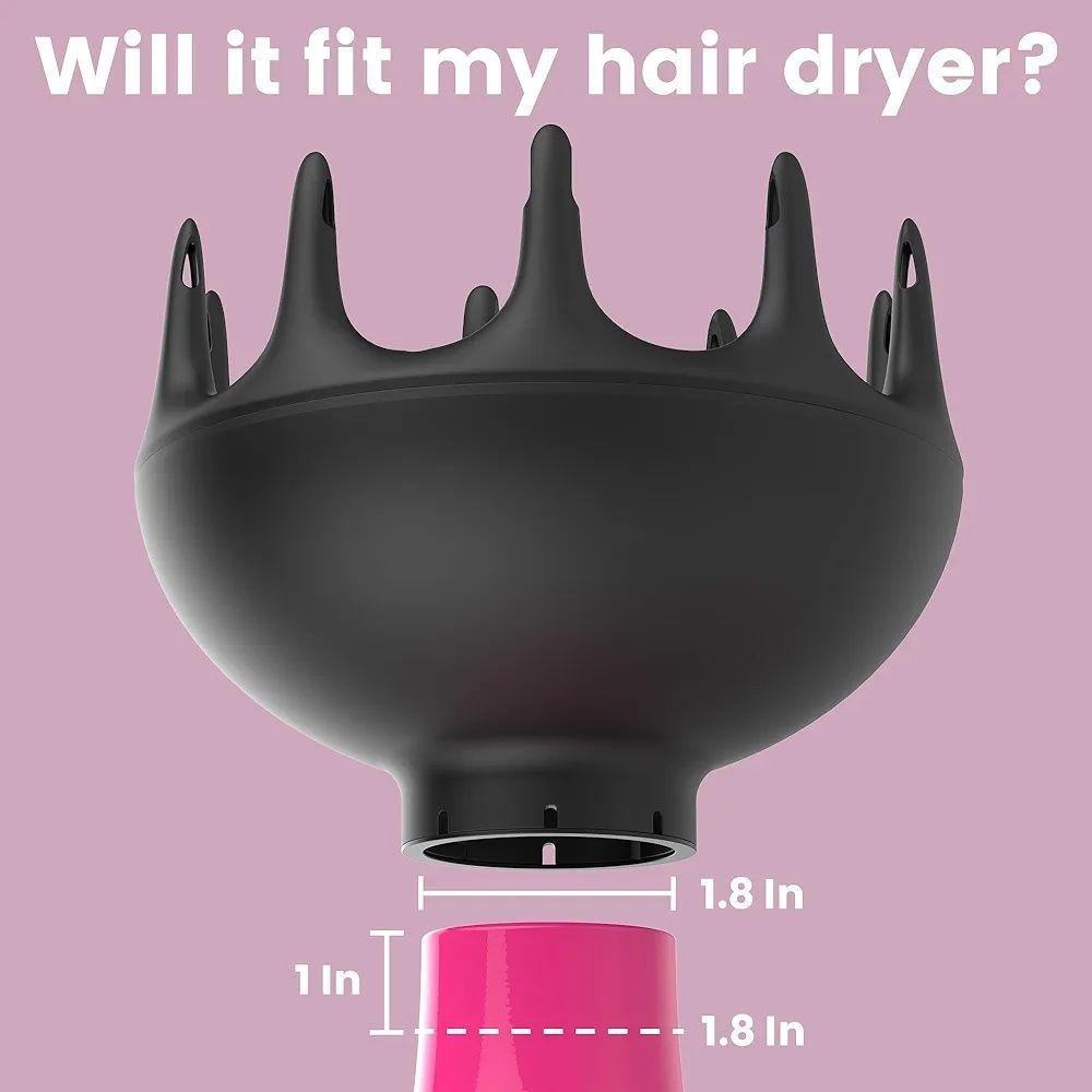 duży dyfuzor do włosów – wzmacnia i definiuje loki i fale