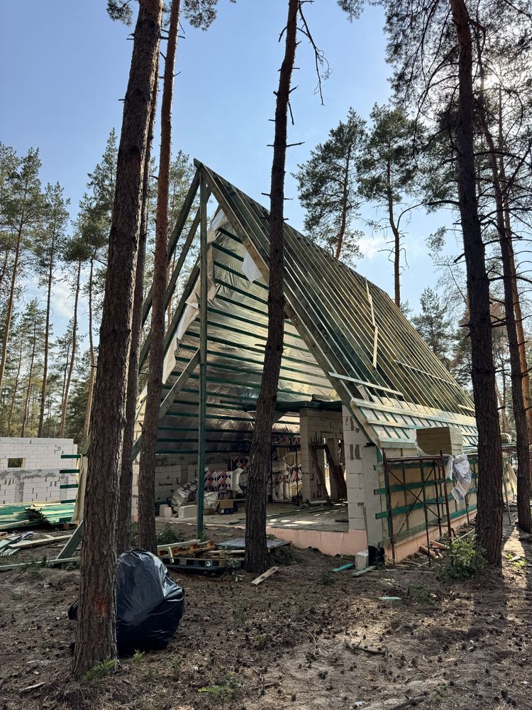 Коттедж в стиле "А-Frame" 110 м2 участок 9 соток.
