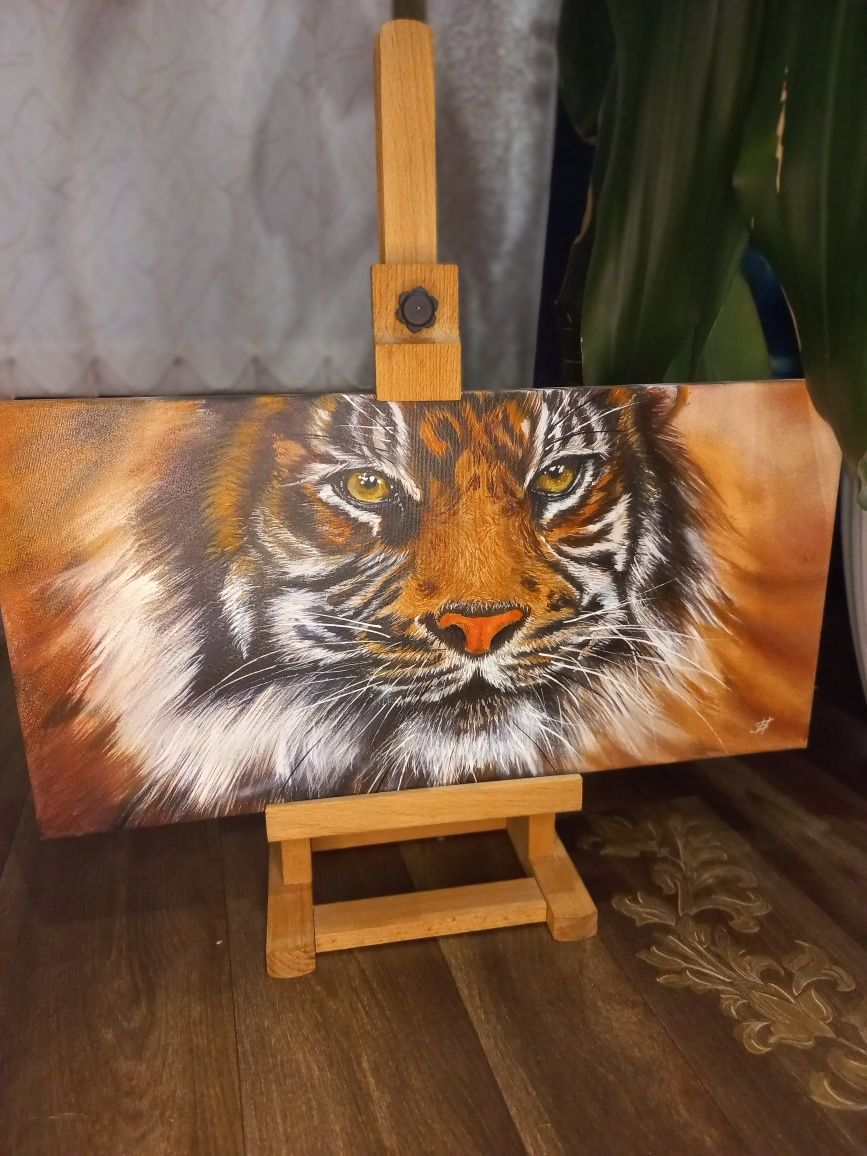 Картина на холсті тигр